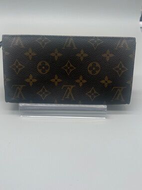 Louis Vuitton Monogram Canvas Wallet in Brown and Gold